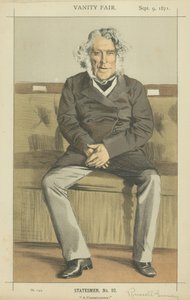 Prawy Hon Russell Gurney (kolor lito) autorstwa James Jacques Joseph Tissot