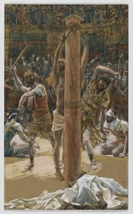 Biczowanie grzbietu, ilustracja z Życia Pana naszego Jezusa Chrystusa, 1886-94 (wc nad grafitem na papierze) autorstwa James Jacques Joseph Tissot