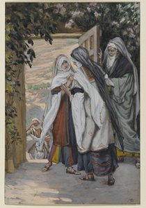 Nawiedzenie, ilustracja do Życia Chrystusa, ok. 1886-94 (wc na papierze) autorstwa James Jacques Joseph Tissot