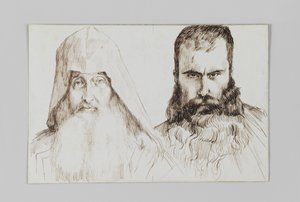 Typy ormiańskich mężczyzn w Jerozolimie, ilustracja z Życia naszego Pana Jezusa Chrystusa autorstwa James Jacques Joseph Tissot