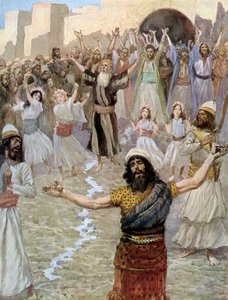 Saul prorokuje z prorokami Tissot - Biblia