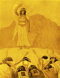 Nagana anioła, James Tissot - Biblia autorstwa James Jacques Joseph after Tissot