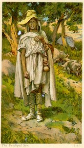 Syn marnotrawny - Biblia autorstwa James Jacques Joseph after Tissot