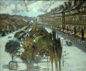 Bulwar Paryski (pastel na papierze)