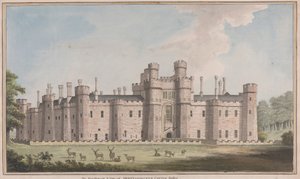 Zamek Herstmonceux, East Sussex: widok na południowy zachód