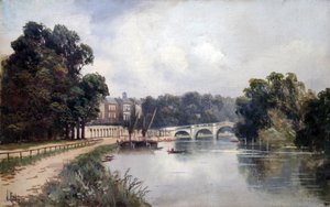 Cholmondeley Walk, patrząc w kierunku mostu Richmond