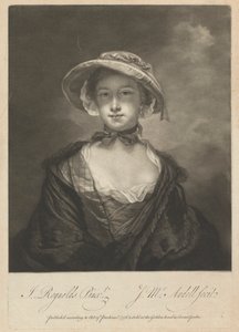 Catherine Chambers (z domu Moore) autorstwa James McArdell
