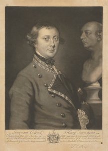 podpułkownik Henry Townshend autorstwa James McArdell