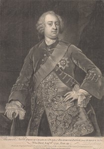 Książę Karol, 2.książę Richmond, Lenox i Aubigny autorstwa James McArdell