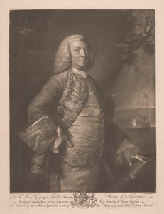Wielce Czcigodny George Lord Anson autorstwa James McArdell