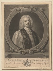Thomasa Seckera, Lorda Biskupa Oksfordu autorstwa James McArdell