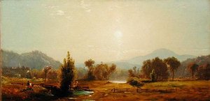 Widok Catskills (olej na płótnie)