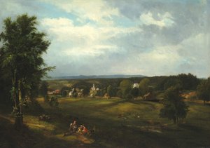 Scena wiejska niedaleko Albany, Nowy Jork, 1850.