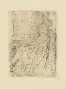 [76] Wrażenia z anulowanych płyt autorstwa Whistlera - Maude, Seated. autorstwa James Abbott McNeill Whistler
