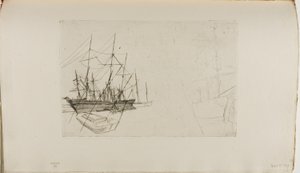 Szkic żeglugi autorstwa James Abbott McNeill Whistler