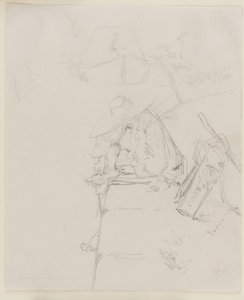 Mężczyzna siedzący na skraju ściany autorstwa James Abbott McNeill Whistler