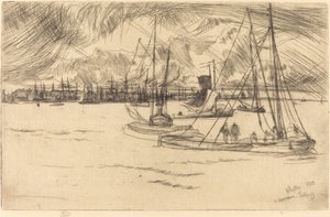 Amsterdam z Tolhuis autorstwa James Abbott McNeill Whistler