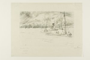 Amsterdam, z Tolhuis autorstwa James Abbott McNeill Whistler
