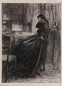 Ilustracja do <em>Kazania procesowego</em> autorstwa James Abbott McNeill Whistler