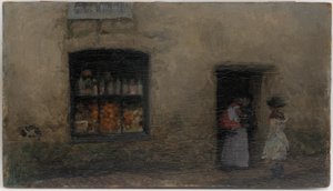 Pomarańczowa nuta: słodki sklep autorstwa James Abbott McNeill Whistler