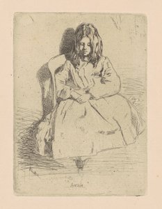 Annie, siedząca autorstwa James Abbott McNeill Whistler