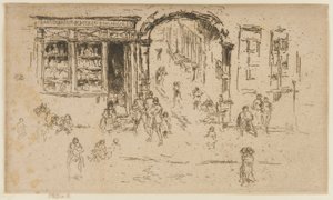 Brama, Bruksela autorstwa James Abbott McNeill Whistler