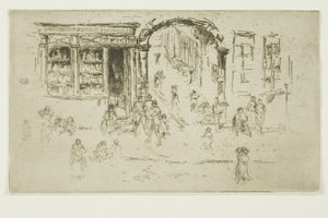 Brama, Bruksela autorstwa James Abbott McNeill Whistler