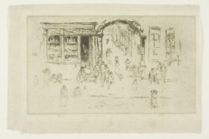 Brama, Bruksela autorstwa James Abbott McNeill Whistler