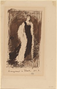 Aranżacja w kolorze czarnym - nr 3 autorstwa James Abbott McNeill Whistler