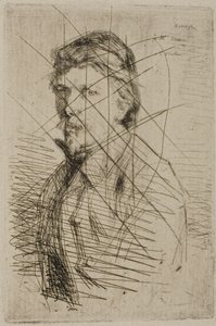 Auguste Delâtre, drukarz autorstwa James McNeill Whistler