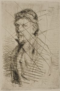 Auguste Delâtre, drukarz autorstwa James Abbott McNeill Whistler
