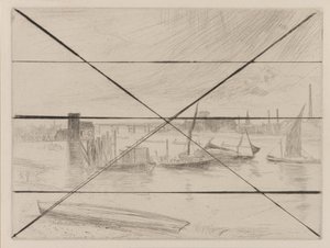 Świt Battersea (molo Cadogan) autorstwa James Abbott McNeill Whistler