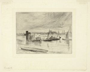 Świt Battersea (molo Cadogan) autorstwa James Abbott McNeill Whistler