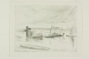 Świt Battersea (molo Cadogan) autorstwa James Abbott McNeill Whistler