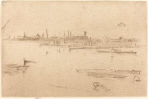 Battersea: Świt autorstwa James Abbott McNeill Whistler