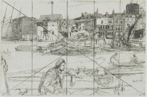 Nabrzeże Czarnego Lwa autorstwa James Abbott McNeill Whistler