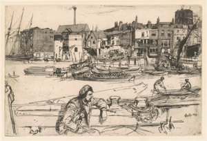Nabrzeże Czarnego Lwa autorstwa James Abbott McNeill Whistler