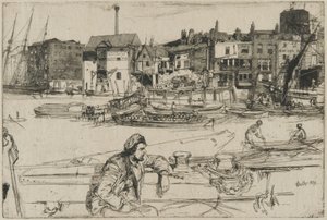 Nabrzeże Czarnego Lwa autorstwa James Abbott McNeill Whistler