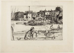 Nabrzeże Czarnego Lwa autorstwa James McNeill Whistler