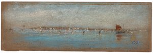 Niebieski i srebrny — Wyspy, Wenecja autorstwa James Abbott McNeill Whistler