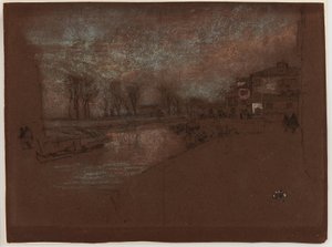 Campo Sta. Marta — zimowy wieczór autorstwa James Abbott McNeill Whistler