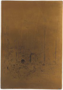 Anulowana płyta drukarska dla <em>Piazzetta</em> autorstwa James Abbott McNeill Whistler