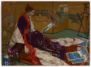 Kaprys w purpurze i złocie: złoty ekran autorstwa James Abbott McNeill Whistler