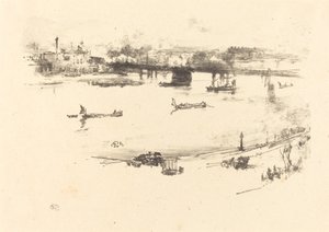 Most kolejowy Charing Cross autorstwa James Abbott McNeill Whistler