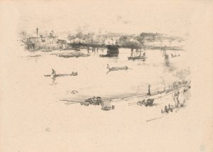 Most kolejowy Charing Cross autorstwa James Abbott McNeill Whistler