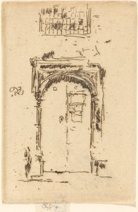 Drzwi kościoła, Edgemere autorstwa James Abbott McNeill Whistler