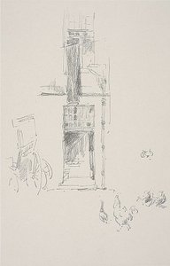 Koguty i Kury, Hôtel Colbert autorstwa James Abbott McNeill Whistler
