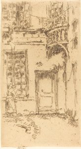 Dziedziniec, Rue P.L. Kurier autorstwa James Abbott McNeill Whistler