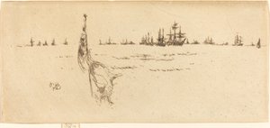 Zanurzanie flagi autorstwa James Abbott McNeill Whistler
