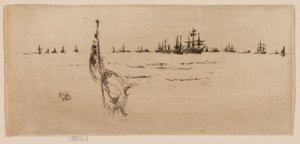Zanurzanie flagi autorstwa James Abbott McNeill Whistler